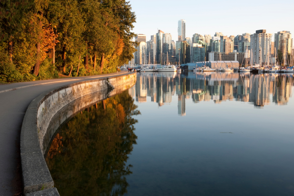 Stanley Park in downtown Vancouver. This city has the highest housing costs in Canada according to the September 2024 Housing Market Report. 