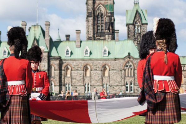 Canada Day Celebration on Parliament Hill in Ottawa, Ontario.